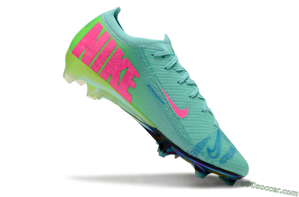 Nike Air Zoom Mercurial Vapor 16 Elite FG Firm Ground Soccer Cleats - Jade/Pink/Blue 5