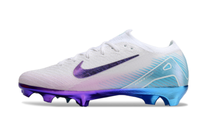Nike Air Zoom Mercurial Vapor 16 Elite FG Firm Ground Soccer Cleats - White/Purple/Blue