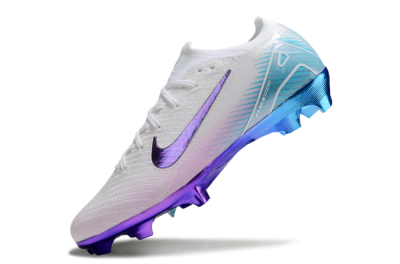 Nike Air Zoom Mercurial Vapor 16 Elite FG Firm Ground Soccer Cleats - White/Purple/Blue