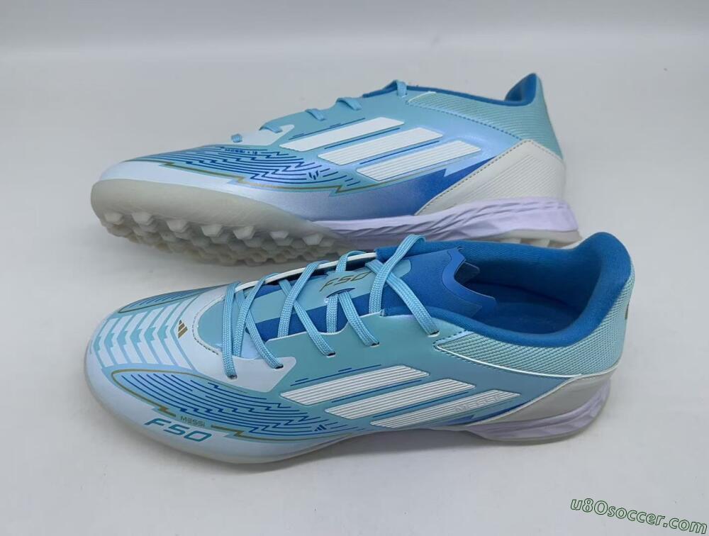 Adidas F50 Pro TF Artificial Turf Soccer Shoes - Jade/White/Beige