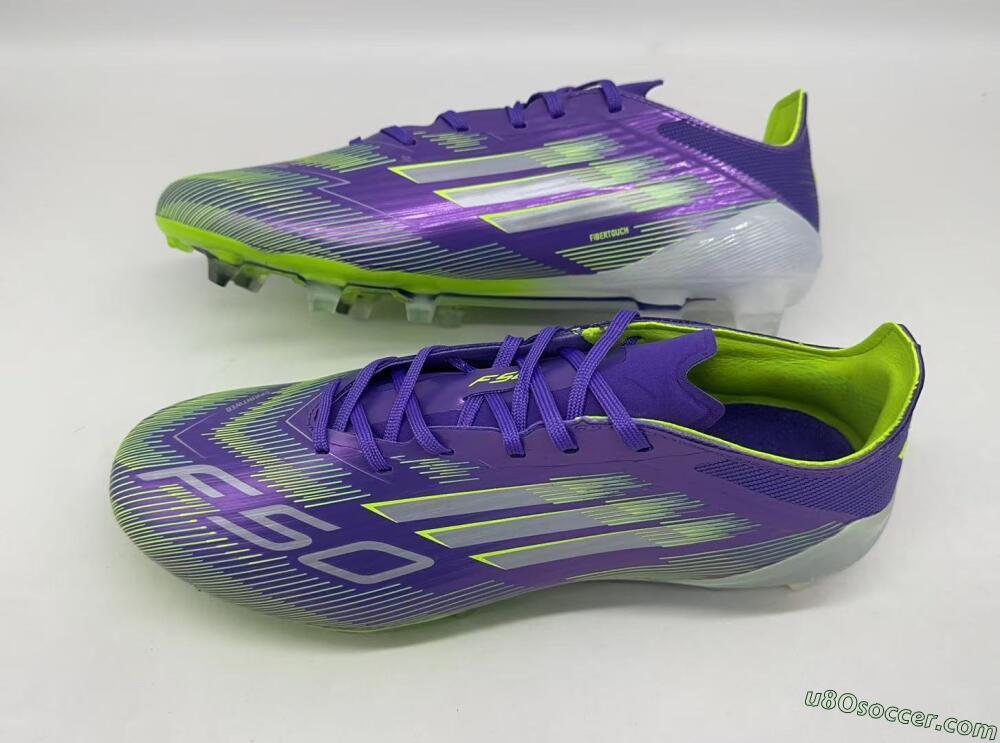 Adidas F50 Elite FG Firm Ground Soccer Cleats - Purple/Yellow/Blue