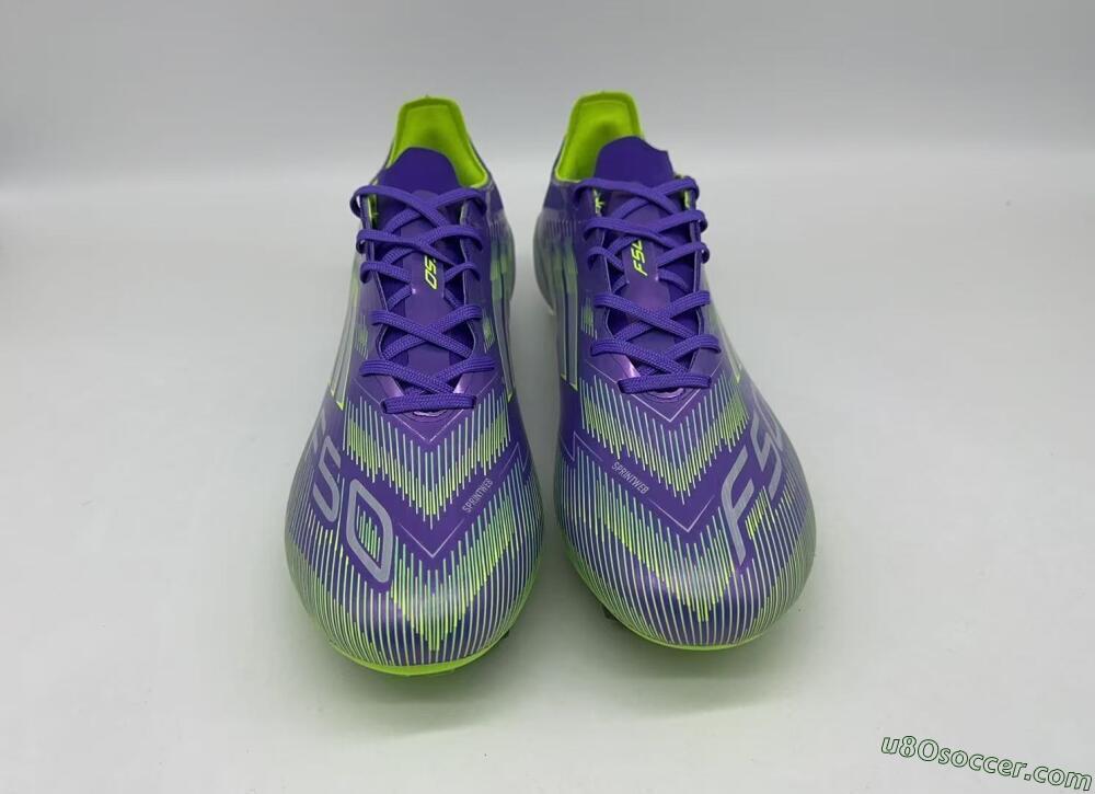 Adidas F50 Elite FG Firm Ground Soccer Cleats - Purple/Yellow/Blue