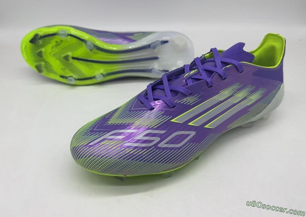 Adidas F50 Elite FG Firm Ground Soccer Cleats - Purple/Yellow/Blue