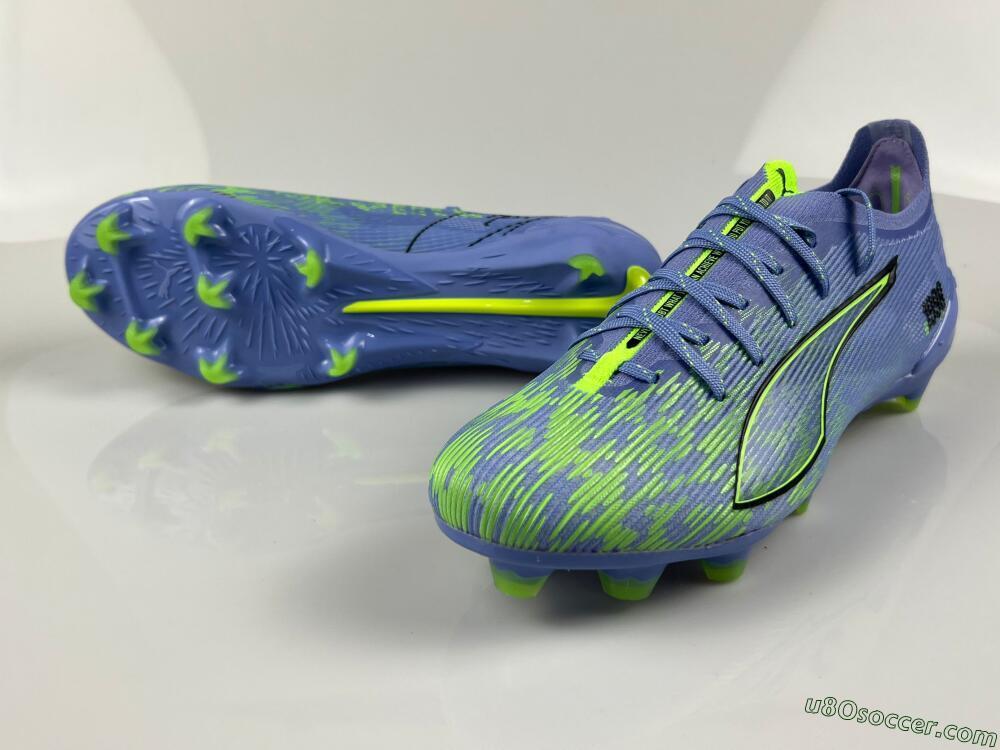 Puma Ultra 5 Ultimate FG Firm Ground Soccer Cleats - Blue/Yellow/Black