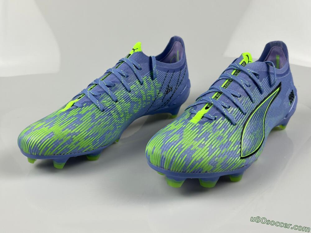 Puma Ultra 5 Ultimate FG Firm Ground Soccer Cleats - Blue/Yellow/Black