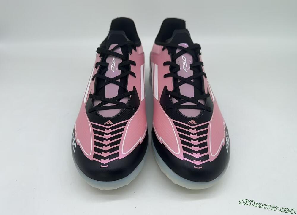 Adidas F50 Pro TF Artificial Turf Soccer Shoes - Pink/Black/White