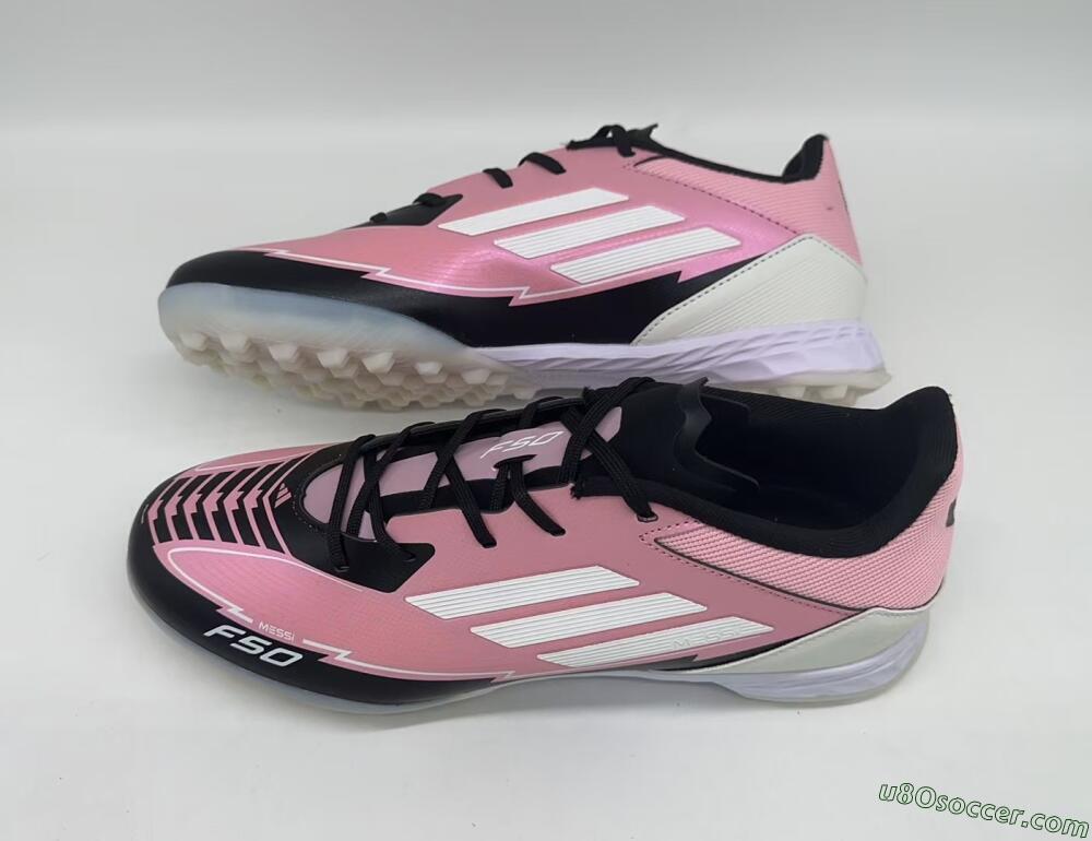 Adidas F50 Pro TF Artificial Turf Soccer Shoes - Pink/Black/White