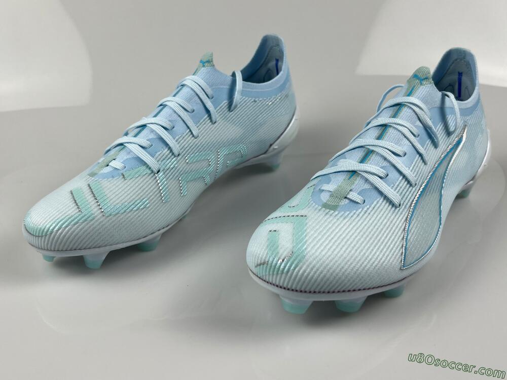 Puma Ultra Ultimate FG Firm Ground Soccer Cleats - Jade/Silver/Blue