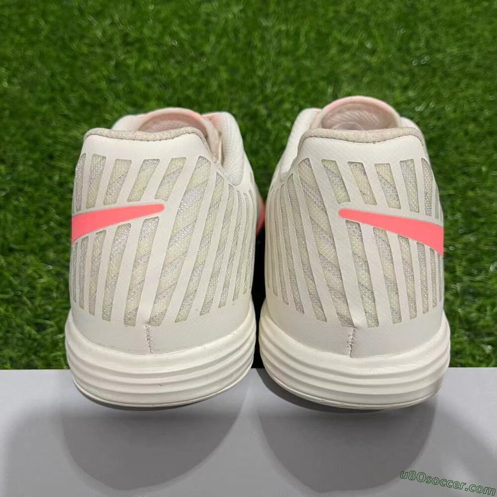 Nike Lunar Gato 2 IC Indoor & Futsal Soccer Shoes - Beige/Pink