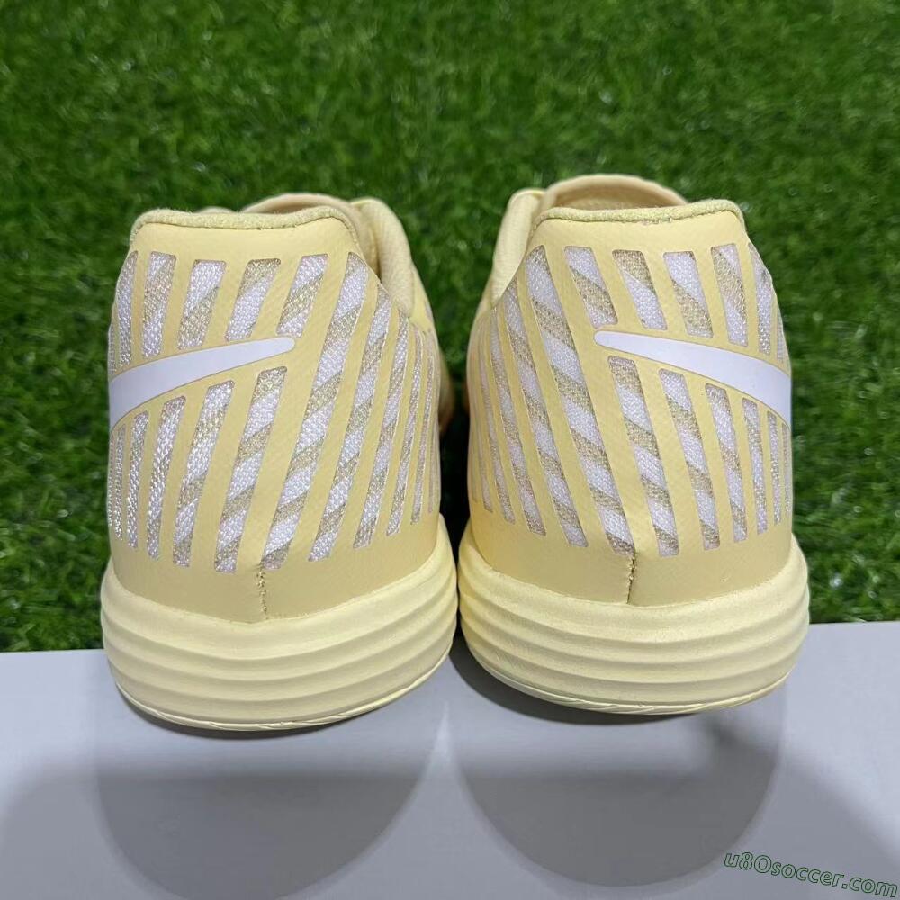 Nike Lunar Gato 2 IC Indoor & Futsal Soccer Shoes - Yellow/White/Brown