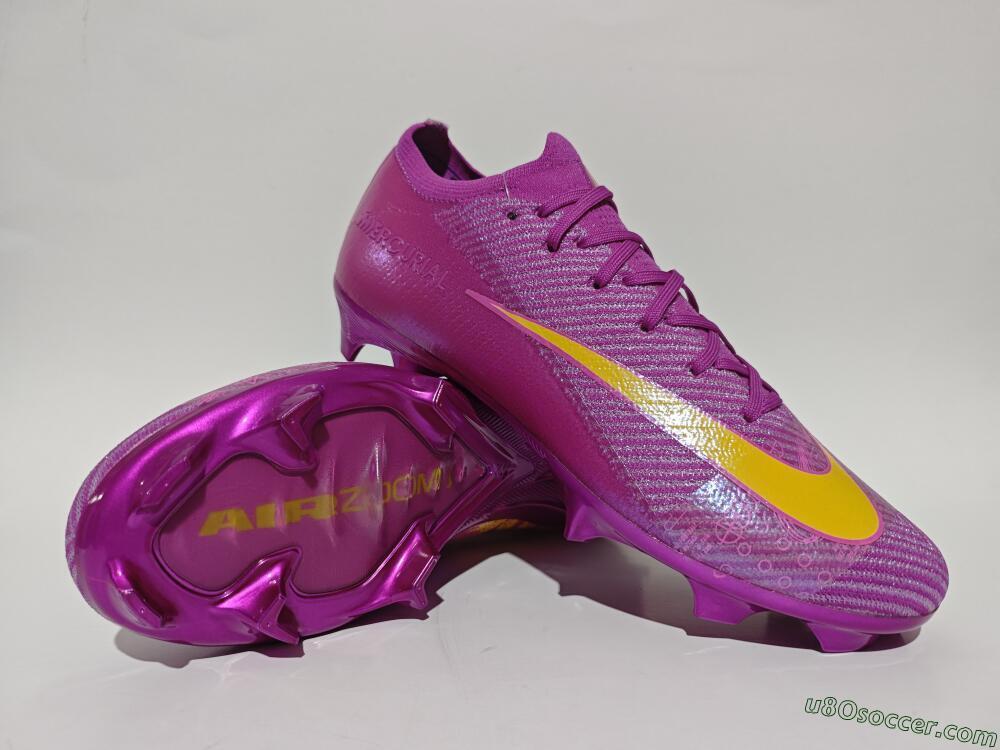 Nike Air Zoom Mercurial Vapor 16 Elite FG Firm Ground Soccer Cleats - Pink/Yellow
