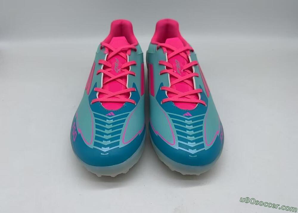 Adidas F50 Pro TF Artificial Turf Soccer Shoes - Jade/Pink/White