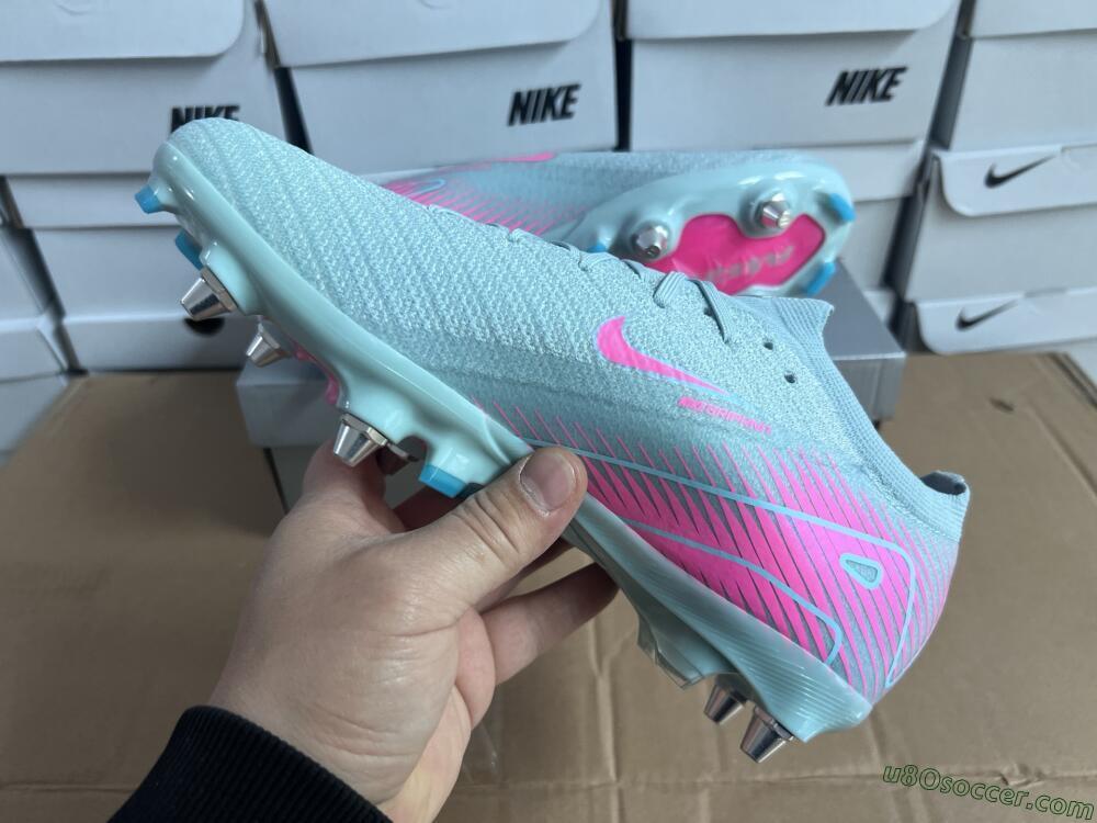 Nike Air Zoom Mercurial Vapor 16 Elite SG Soft Ground Soccer Cleats - Jade/Pink