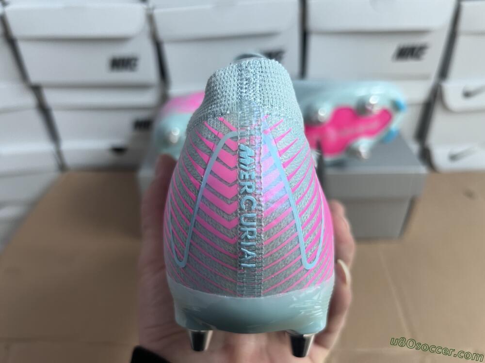 Nike Air Zoom Mercurial Vapor 16 Elite SG Soft Ground Soccer Cleats - Jade/Pink