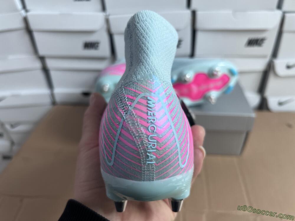 Nike Air Zoom Mercurial Superfly 10 Elite SG Soft Ground Soccer Cleats - Jade/Pink