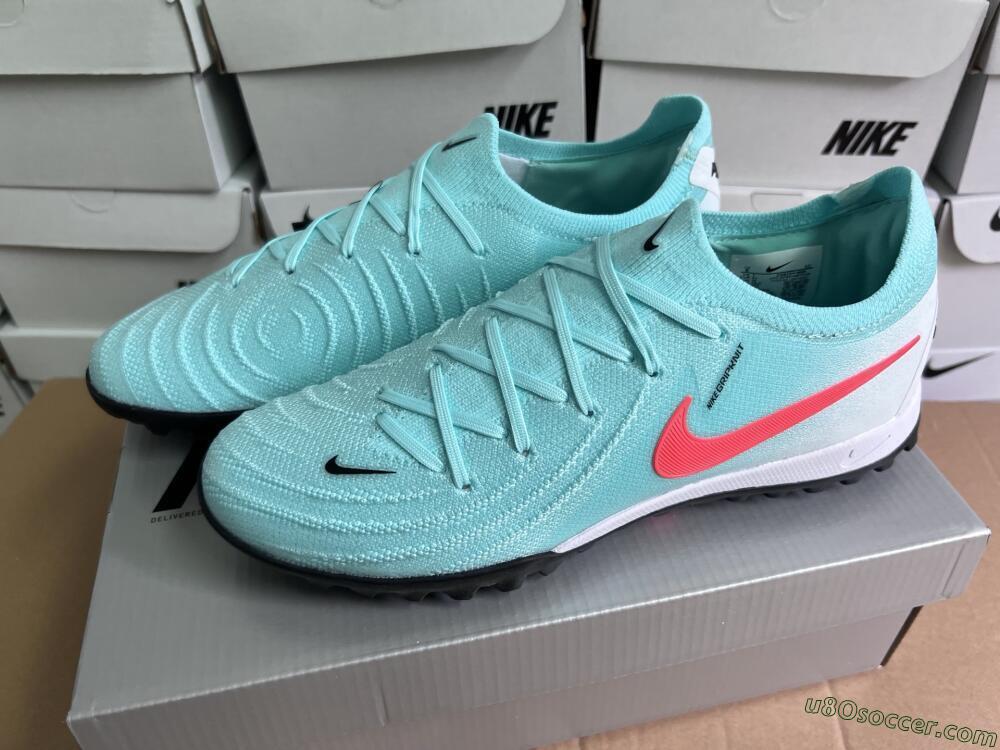 Nike Phantom Luna Elite TF Artificial Turf Soccer Shoes - Jade/Red/White