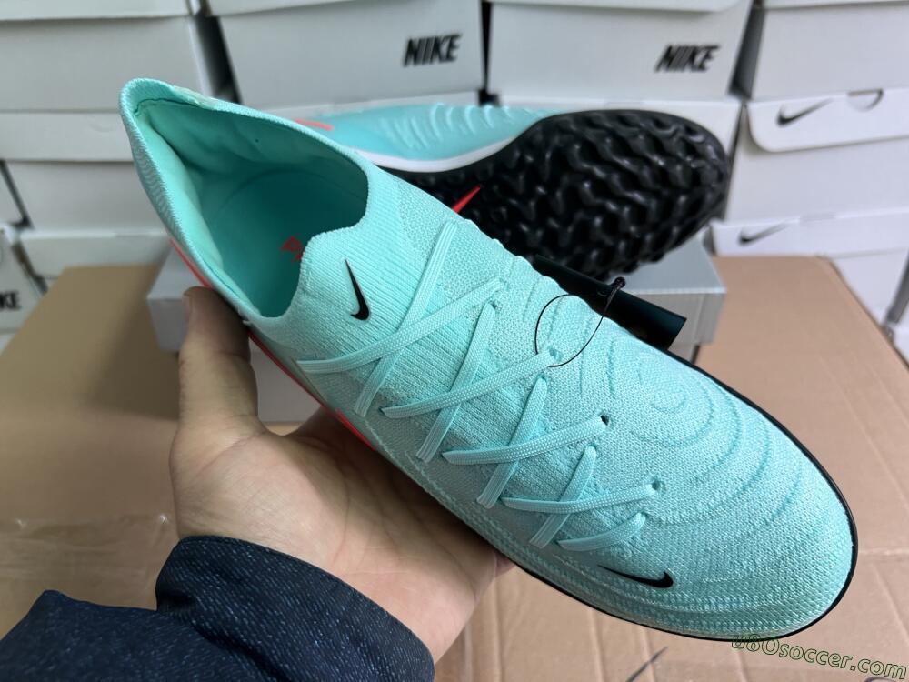 Nike Phantom Luna Elite TF Artificial Turf Soccer Shoes - Jade/Red/White