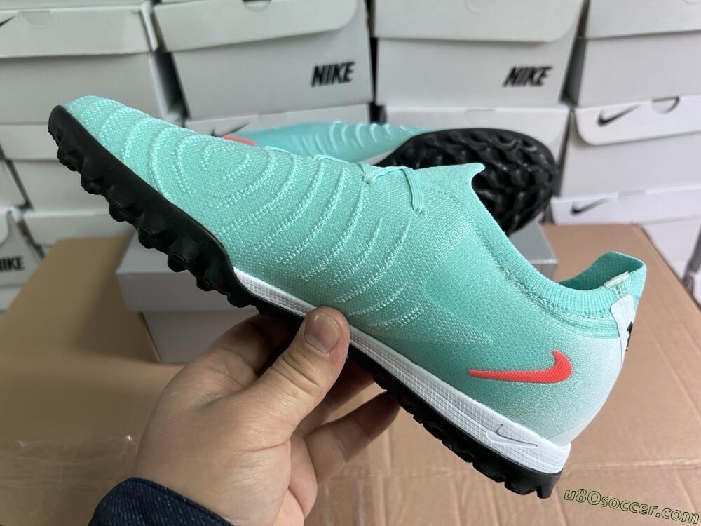 Nike Phantom Luna Elite TF Artificial Turf Soccer Shoes - Jade/Red/White