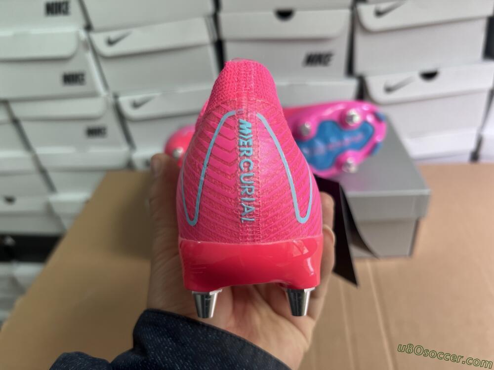 Nike Air Zoom Mercurial Vapor 16 Elite SG Soft Ground Soccer Cleats - Pink/Jade