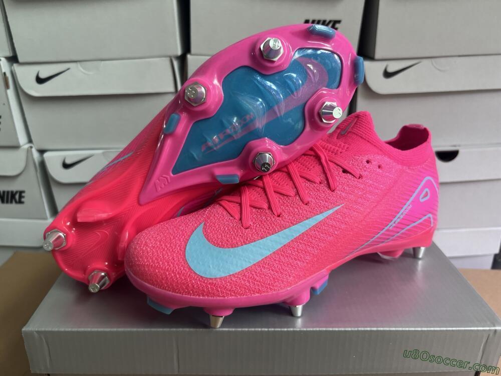 Nike Air Zoom Mercurial Vapor 16 Elite SG Soft Ground Soccer Cleats - Pink/Jade