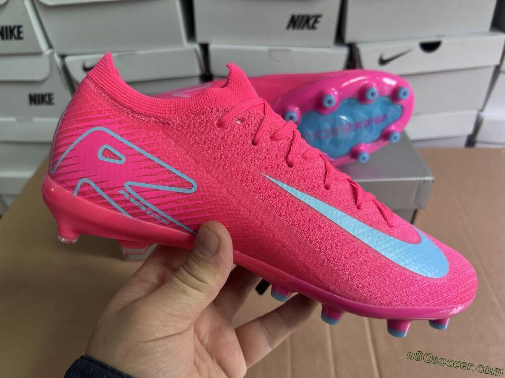 Nike Air Zoom Mercurial Vapor 16 Elite AG Artificial Grass Soccer Cleats - Pink/Jade