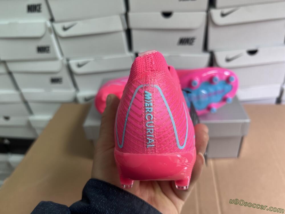 Nike Air Zoom Mercurial Vapor 16 Elite AG Artificial Grass Soccer Cleats - Pink/Jade