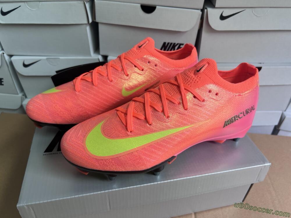 Nike Air Zoom Mercurial Vapor 16 Elite SG Soft Ground Soccer Cleats - Red/Yellow/Black