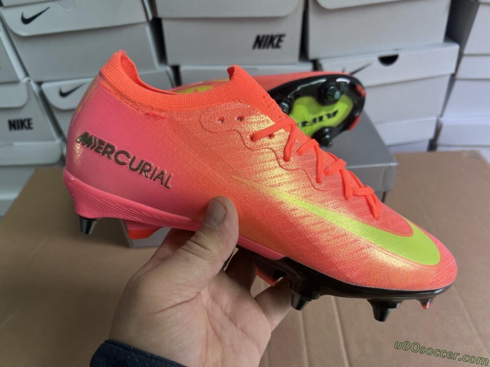 Nike Air Zoom Mercurial Vapor 16 Elite SG Soft Ground Soccer Cleats - Red/Yellow/Black
