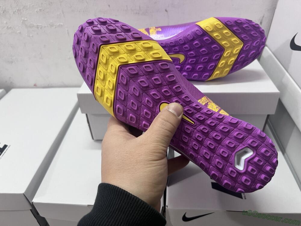 Nike Air Zoom Mercurial Vapor 16 Elite TF Artificial Turf Soccer Shoes - Purple/Yellow/White