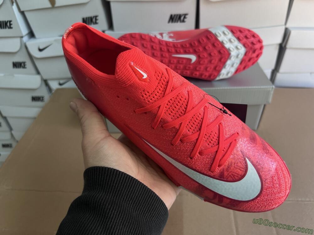 Nike Air Zoom Mercurial Vapor 16 Elite TF Artificial Turf Soccer Shoes - Red/White