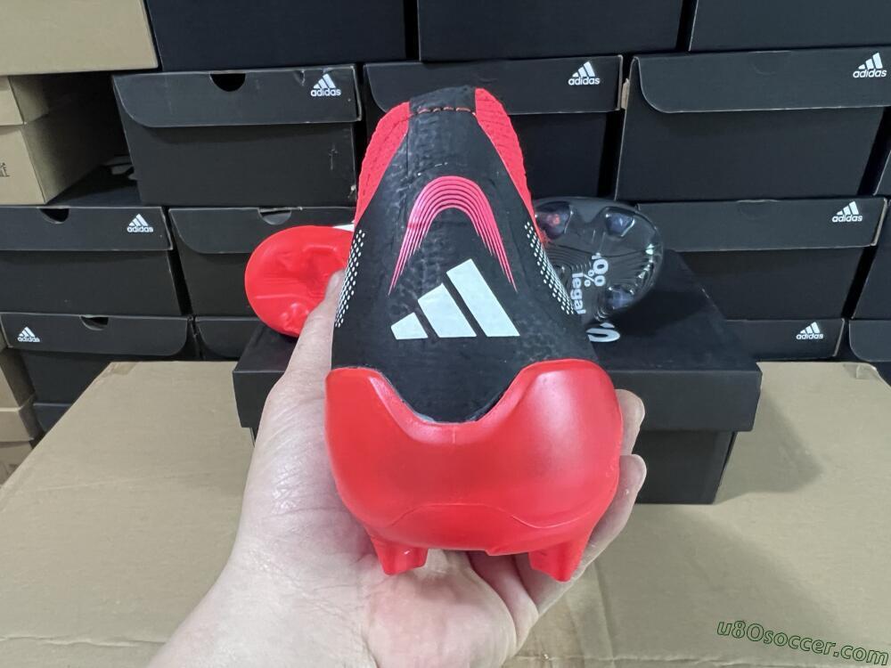 Adidas Predator Laceless Elite 25 FG Firm Ground Soccer Cleats - Black/White/Red