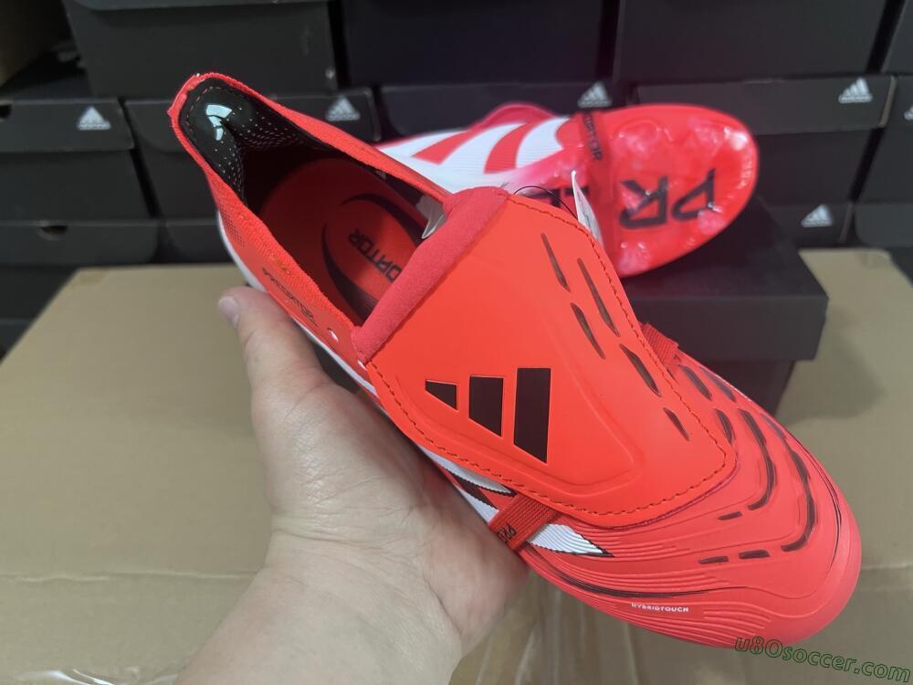 Adidas Predator Elite Foldover Tongue 2025 Pure Victory FG Firm Ground Soccer Cleats - Lucid Red/White/Black