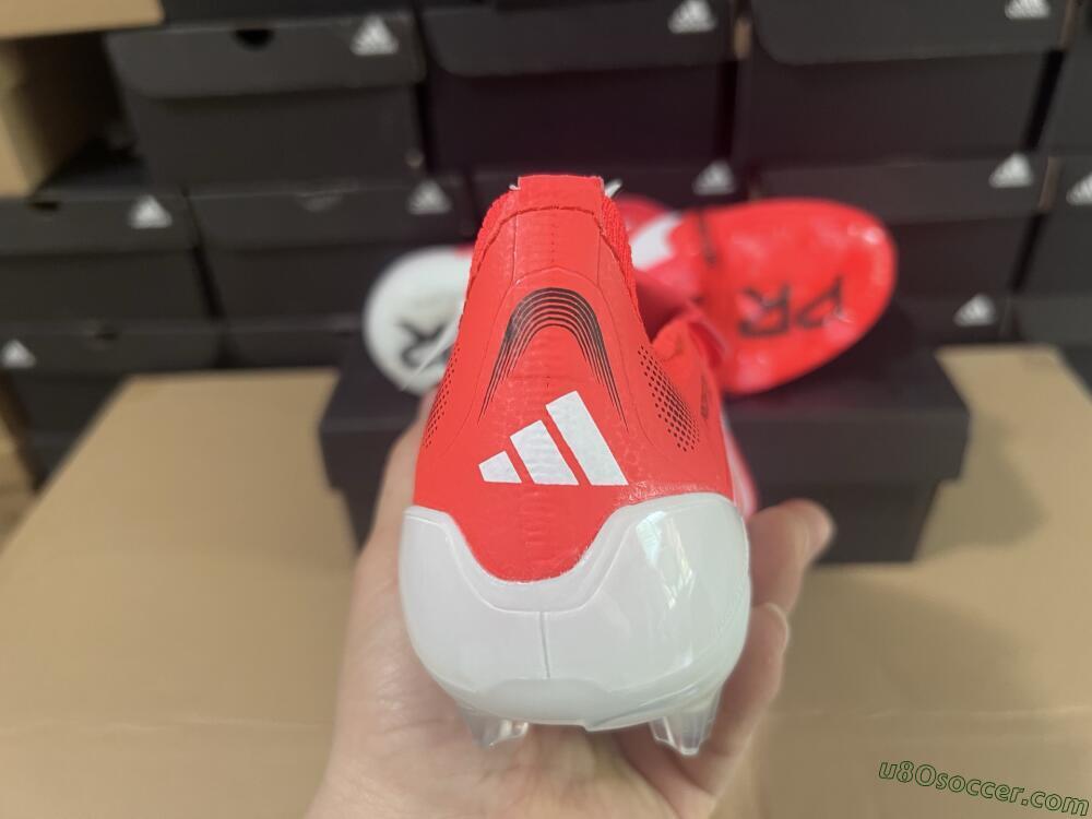 Adidas Predator Elite Foldover Tongue 2025 Pure Victory FG Firm Ground Soccer Cleats - Lucid Red/White/Black
