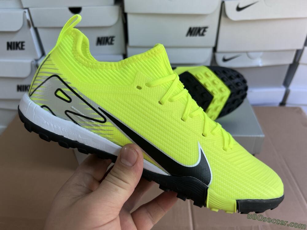 Nike Air Zoom Mercurial Vapor 16 Elite TF Artificial Turf Soccer Shoes - Yellow/Black/Silver