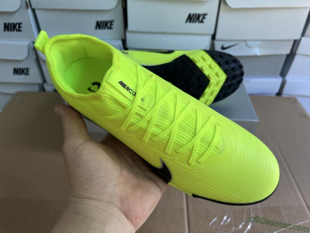 Nike Air Zoom Mercurial Vapor 16 Elite TF Artificial Turf Soccer Shoes - Yellow/Black/Silver