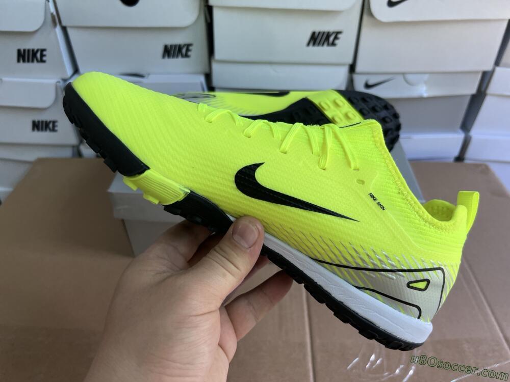 Nike Air Zoom Mercurial Vapor 16 Elite TF Artificial Turf Soccer Shoes - Yellow/Black/Silver