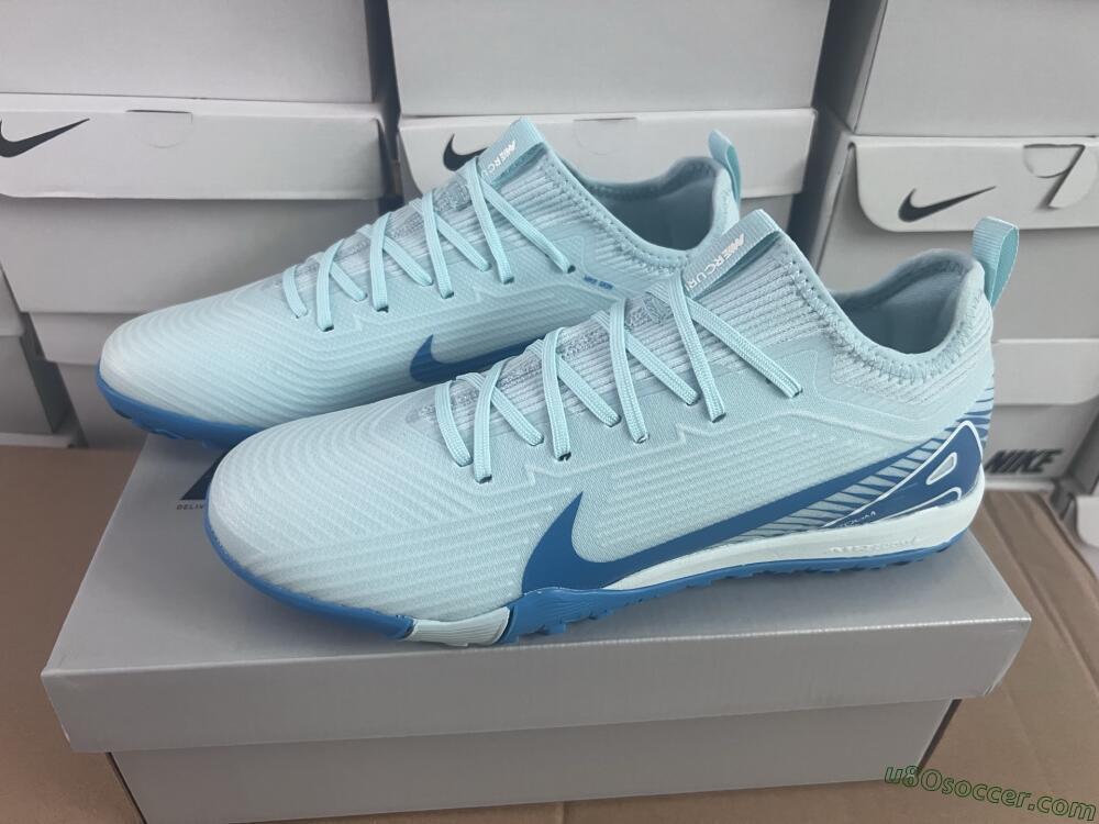 Nike Air Zoom Mercurial Vapor 16 Elite TF Artificial Turf Soccer Shoes - Jade/Blue/White