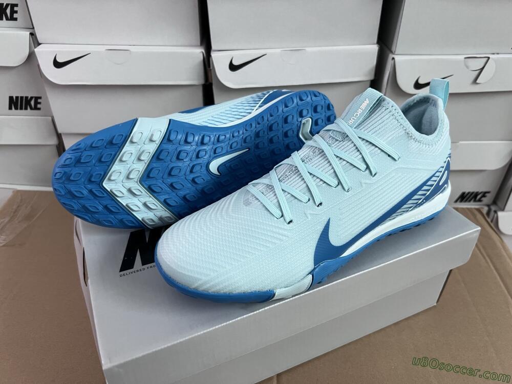 Nike Air Zoom Mercurial Vapor 16 Elite TF Artificial Turf Soccer Shoes - Jade/Blue/White