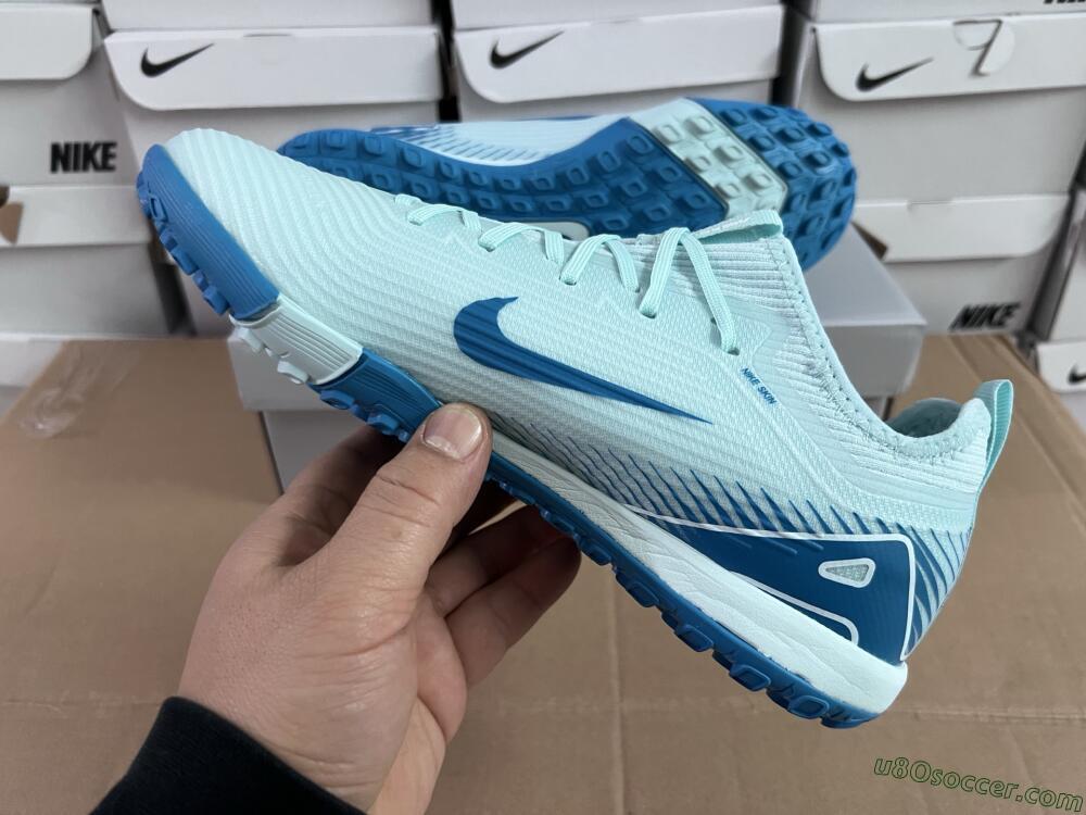 Nike Air Zoom Mercurial Vapor 16 Elite TF Artificial Turf Soccer Shoes - Jade/Blue/White