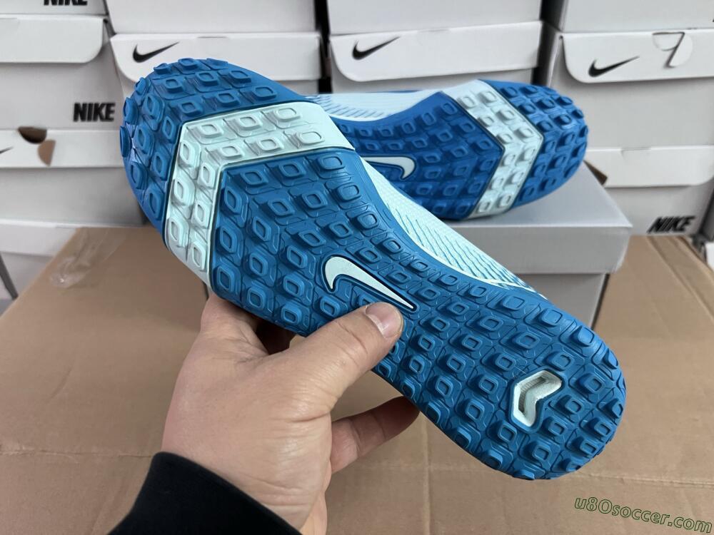 Nike Air Zoom Mercurial Vapor 16 Elite TF Artificial Turf Soccer Shoes - Jade/Blue/White