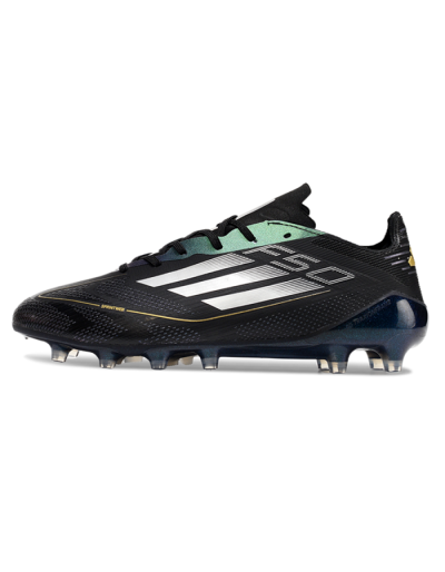 Adidas F50 Elite AG Artificial Grass Soccer Cleats - Black/Silver/Gold
