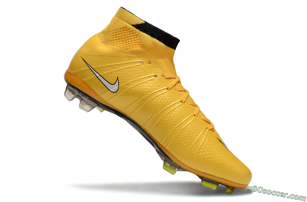 Nike Mercurial Superfly 4 CR7 FG Firm Ground Soccer Cleats - Yellow/White/Black 4