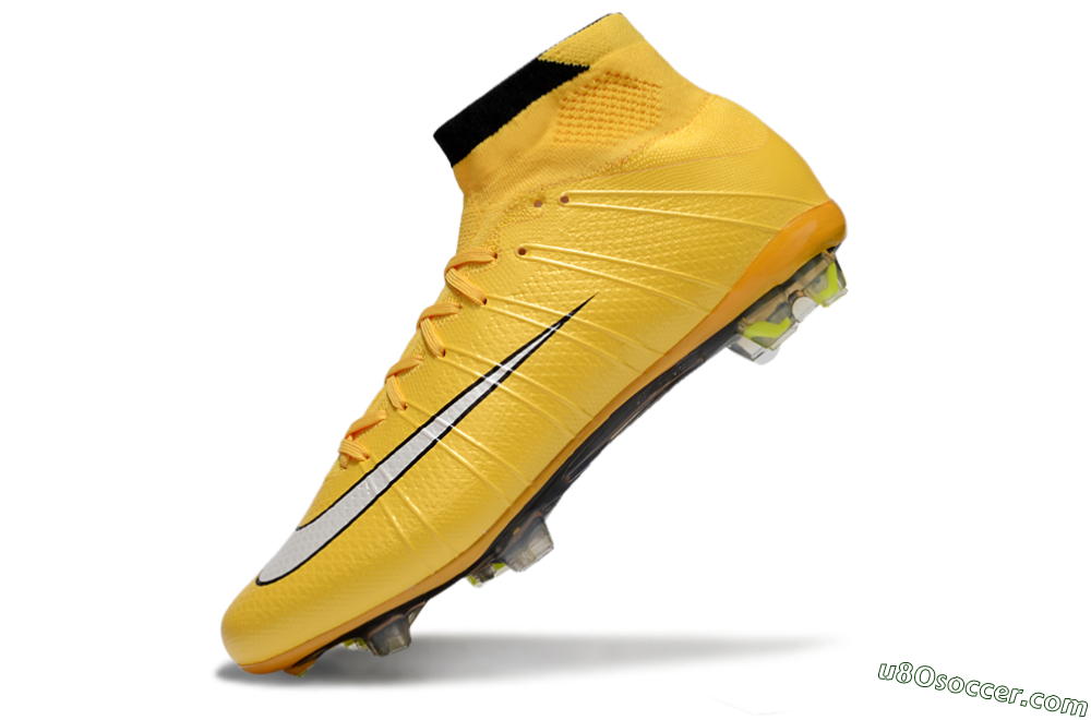 Nike Mercurial Superfly 4 CR7 FG Firm Ground Soccer Cleats - Yellow/White/Black 5