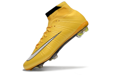 Nike Mercurial Superfly 4 CR7 FG Firm Ground Soccer Cleats - Yellow/White/Black