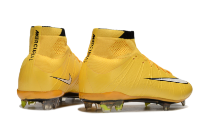 Nike Mercurial Superfly 4 CR7 FG Firm Ground Soccer Cleats - Yellow/White/Black