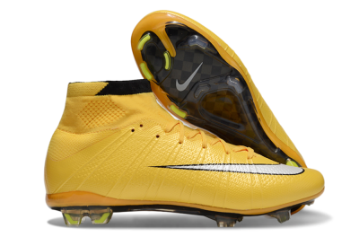Nike Mercurial Superfly 4 CR7 FG Firm Ground Soccer Cleats - Yellow/White/Black