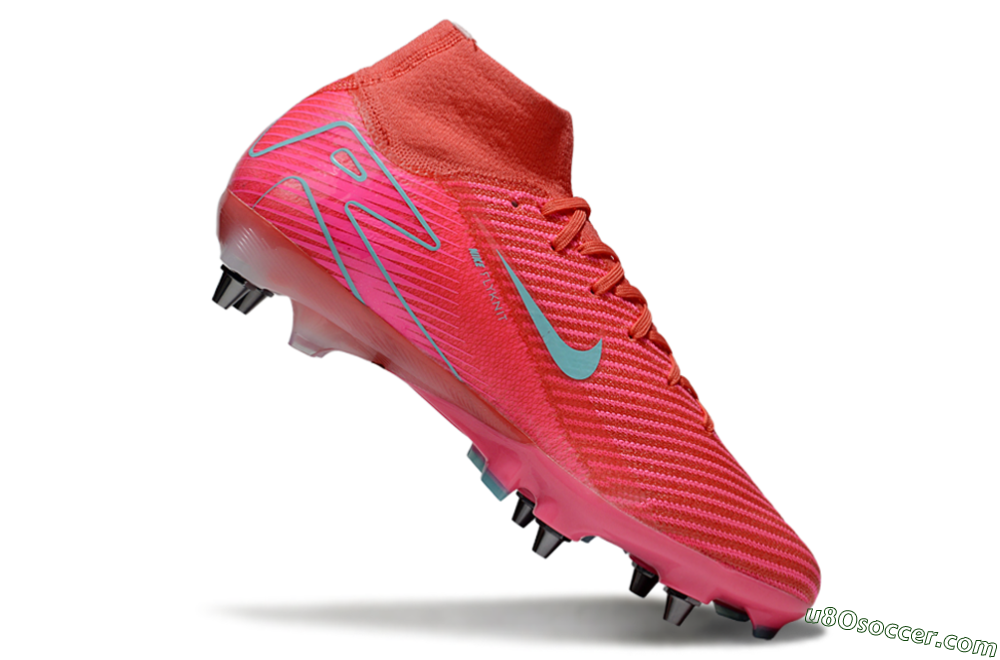 Nike Air Zoom Mercurial Superfly 10 Elite SG Soft Ground Soccer Cleats - Pink/Jade 4