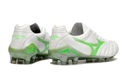 Mizuno Morelia Neo 4 Bate FG Firm Ground Soccer Cleats - White/Yellow