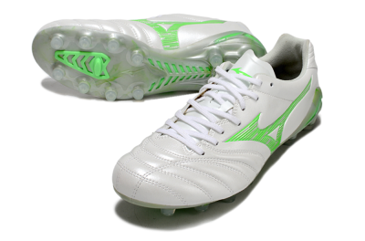 Mizuno Morelia Neo 4 Bate FG Firm Ground Soccer Cleats - White/Yellow