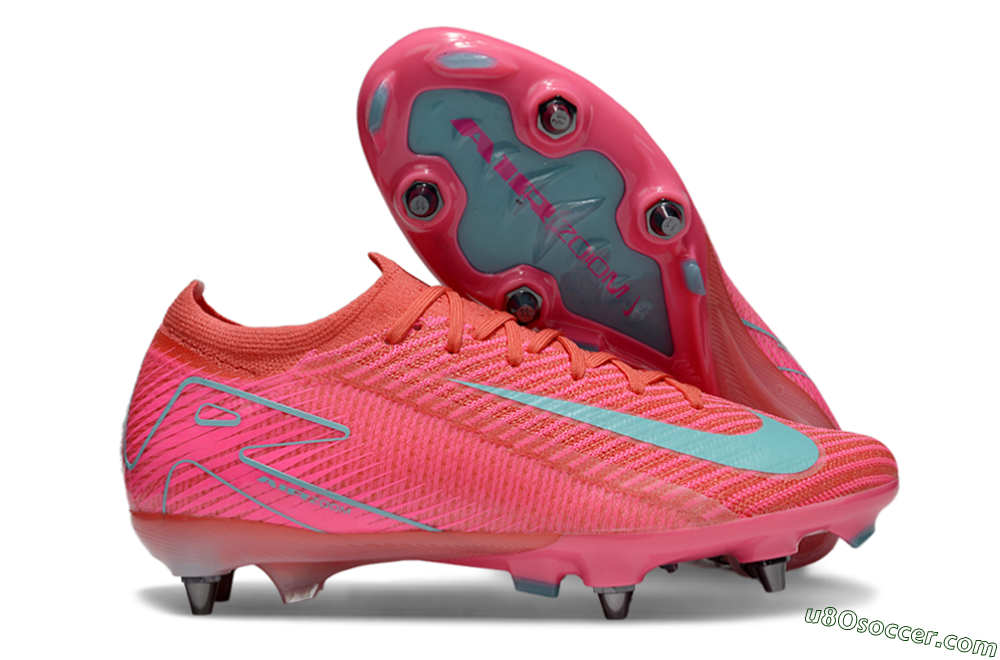 Nike Air Zoom Mercurial Vapor 16 Elite SG Soft Ground Soccer Cleats - Red/Jade/Pink 1